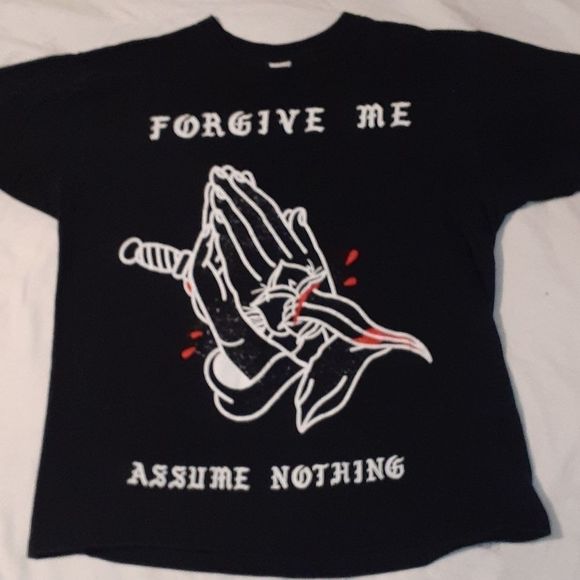 Assume Nothing Band T-Shirt Hands Forgive Me Large - Picture 1 of 2